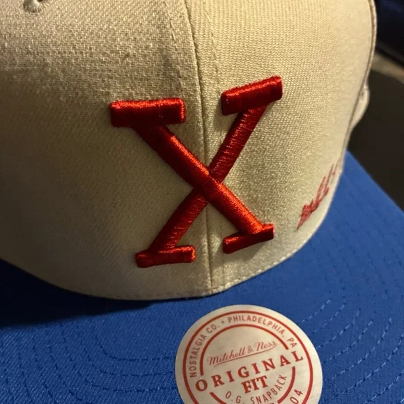 Malcom X Mitchell & Ness Detroit Pistons X Paper Planes 1965 Snapback Hat Rare - Picture 3 of 14
